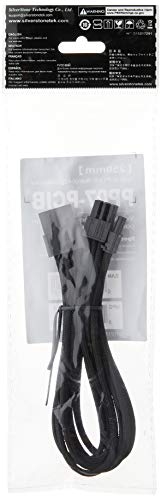 Silverstone Tek Sleeved Extension Power Supply Cable with 1 x 8-Pin to PCI-E 8-Pin Connector (PP07-PCIB)