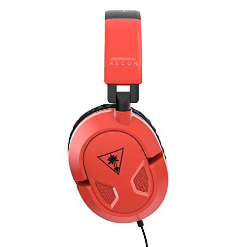 Turtle Beach Recon 50 Gaming Headset for Nintendo Switch, Xbox Series X|S, Xbox One, PS5, PS4, PlayStation, Mobile, and PC with 3.5mm – Removable Mic, 40mm Speakers – Red/Blue