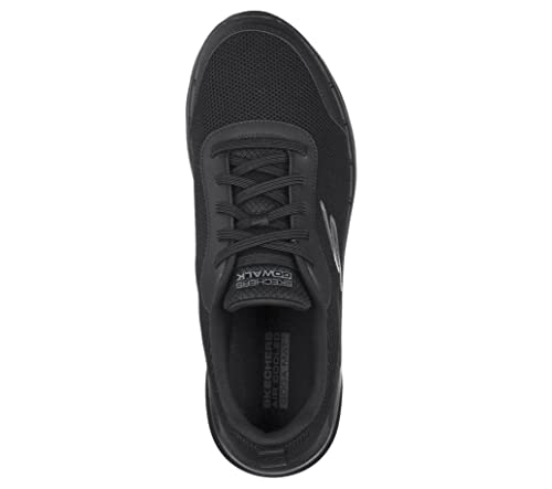 Skechers mens Gowalk 6 - Athletic Workout Walking Shoes With Air Cooled Foam Sneaker, Black 2, 9.5 US