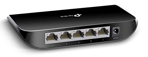 TP-Link 5 Port Gigabit Ethernet Network Switch | Plug and Play | Desktop or Wall-Mount | Plastic Case Ethernet Splitter | Fanless | Traffic Optimization | Unmanaged (TL-SG1005D)
