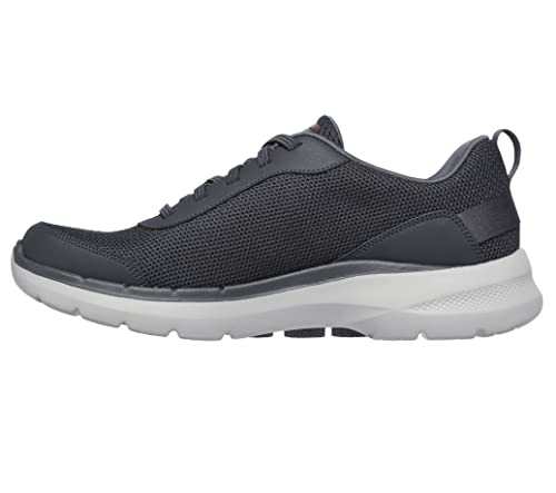 Skechers Men's Gowalk 6-Athletic Workout Walking Shoes with Air Cooled Foam Sneakers, Charcoal 2, 8.5