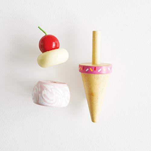 Le Toy Van - Educational Wooden Toy Honeybake Colourful Wooden Carlo's Gelato Pretend Ice Cream Toy | 12 Pieces - Great Role Play Gifts For A Boy Or Girl - 2+ Years