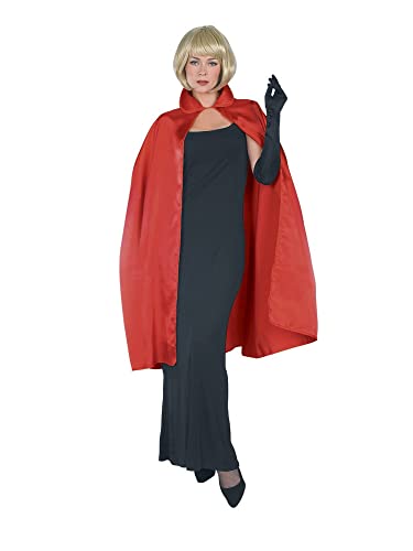 Rubie's Adult 45-Inch Satin Cape, Red, One Size