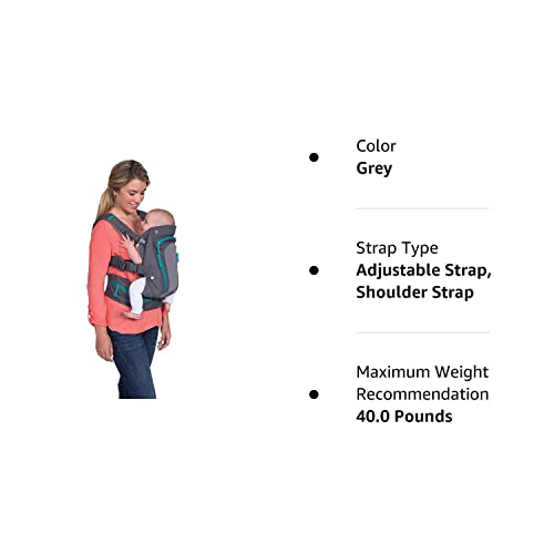Infantino Carry On Carrier - Ergonomic, Expandable, face-in and face-Out, Front and Back Carry for Newborns and Older Babies 8-40 lbs