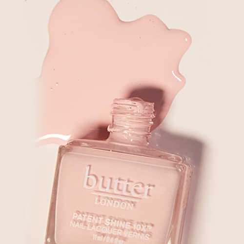 butter LONDON Patent Shine 10X Nail Lacquer, Gel-Like Finish, Chip-Resistant Formula, 10-Free Formula, Cruelty-Free, Polymer Technology, Piece of Cake