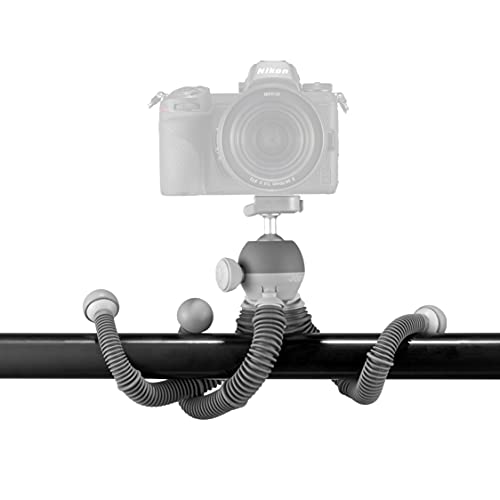 JOBY PodZilla Large Kit, Flexible Tripod with GripTight 360 Phone Mount, Phone Tripod from The Creators of GorillaPod, Compatible with iPhone, Smartphones, Action Cameras or Devices up to 2.5Kg, Grey