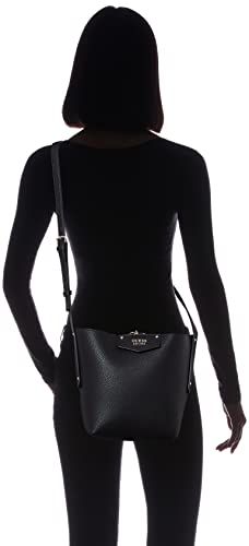 GUESS Womens Eco Brenton Bucket bag, Black, One Size US