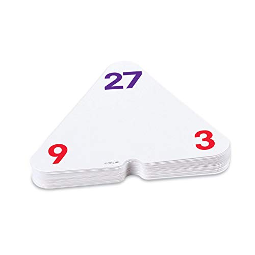 TREND ENTERPRISES: Three-Corner Multiplication and Division Flash Cards, Interactive Self-Checking Cards, Exciting Way for Everyone to Learn, 46 Two-Sided Cards Included, Ages 8 and Up