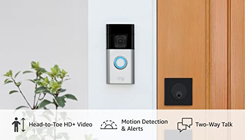 All-new Ring Battery Doorbell Plus | Head-to-Toe HD+ Video, motion detection and alerts, and Two-Way Talk (2023 release)