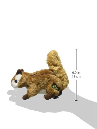 GoDog Wildlife Chipmunk Small Toy with Chew Guard