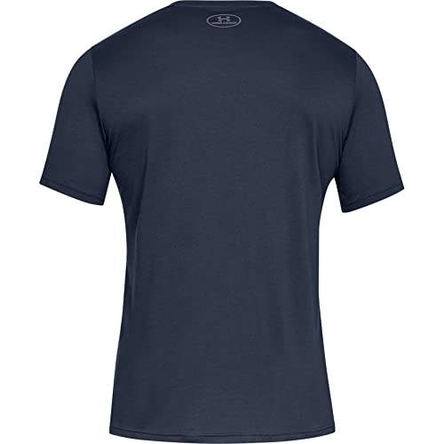 Under Armour Men's Boxed Sportstyle Short-Sleeve T-Shirt , Academy Blue (408)/Red , Large
