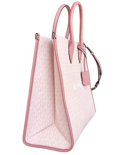 Michael Kors Mirella Large Signature MK Tote Bag (Dark Powder Blush Pink)