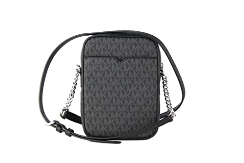 MICHAEL KORS Jet Set Travel Medium Logo Crossbody Bag (black)