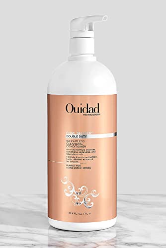 Ouidad Curl Shaper Double Duty Weightless Cleansing Conditioner, 33.8 Fl Oz