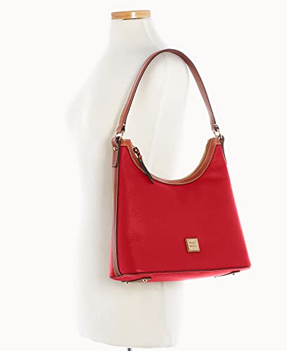 Dooney and Bourke Handbag, Pebble Grain Hobo Shoulder Bag - Red
