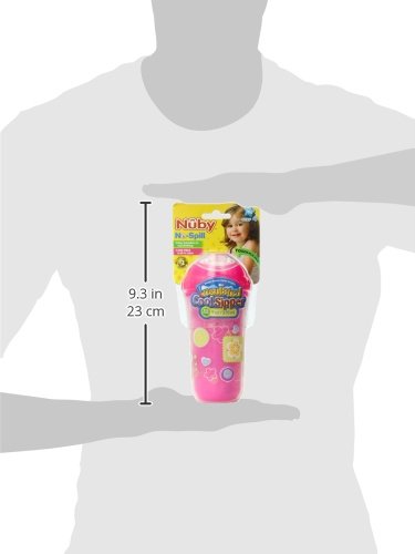 Nuby No-Spill Insulated Cool Sipper, 9 Ounce (Pack of 1) Colors May Vary