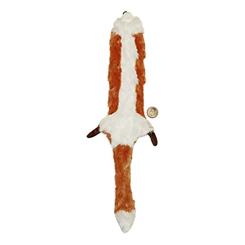 SPOT Skinneeez | Stuffless Dog Toy with Squeaker for All Dogs | Tug-of-War Toy for Small and Large Breeds | 23' | Fox Design | by Ethical Pet
