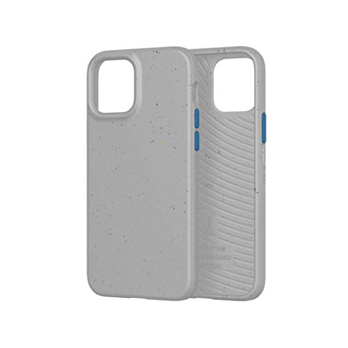tech21 Eco Slim Phone Case for Apple iPhone 12 and 12 Pro 5G with 10 ft. Drop Protection, Mushroom Grey