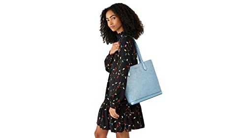 Kate Spade New York kate spade Tinsel Glitter Shoulder Tote Bag Handbag Holiday Collection 2022 (Frosty Sky)
