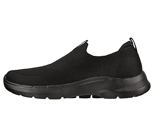 Skechers mens Gowalk 6 - Stretch Fit Slip-on Athletic Performance Walking Shoe, Black, 10 US