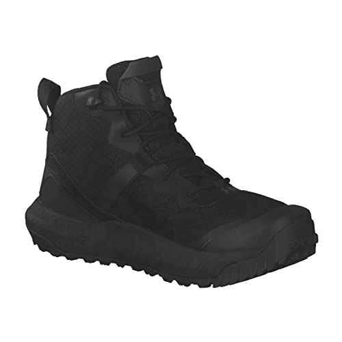 Under Armour Women's Micro G Valsetz Mid Military and Tactical Boot, Black (001)/Black, 6