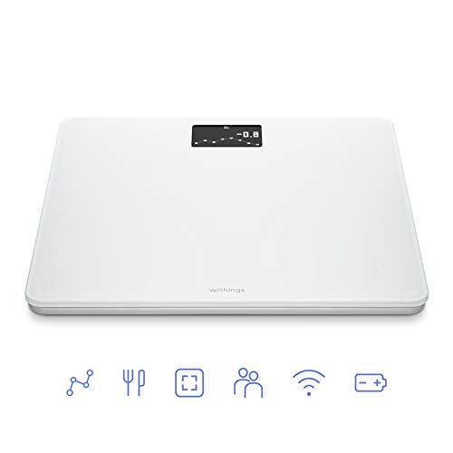 Withings Body - Digital Wi-Fi Smart Scale with Automatic Smartphone App Sync, BMI, Multi-User Friendly, with Pregnancy Tracker and Baby Mode
