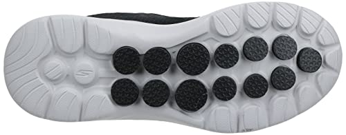 Skechers Men's Gowalk 6-Athletic Workout Walking Shoes with Air Cooled Foam Sneakers, Black/White 2, 10.5