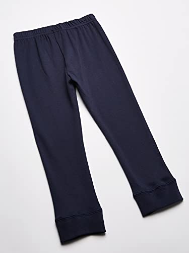 Luvable Friends Unisex Baby Cotton Pants, Stripe Navy Gray, 0-3 Months