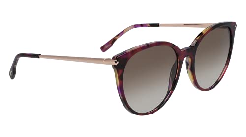 Lacoste Women's L928S Cat-Eye Sunglasses, Purple Havana, 56/18/140