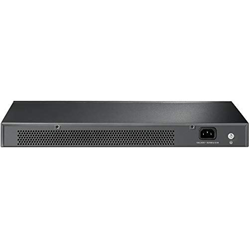 TP-Link 24 Port Gigabit Ethernet Switch | Plug and Play | Sturdy Metal w/Shielded Ports | Rackmount | Fanless | Limited Lifetime Protection | Unmanaged (TL-SG1024),BLACK