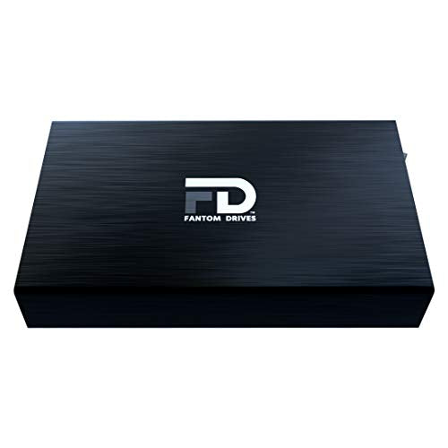FD 8TB External Hard Drive - USB 3.2 Gen 1 - 5Gbps and eSATA - GForce 3 Aluminum - Black - Compatible with Mac/Windows/PS4/Xbox (GF3B8000EU) by Fantom Drives