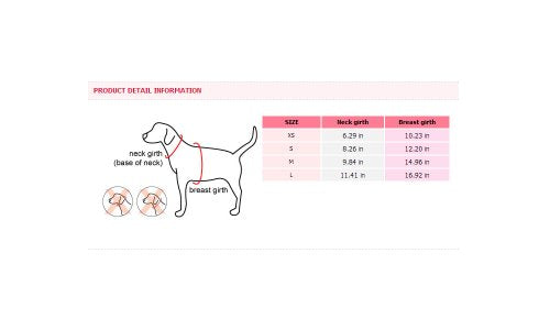 Puppia Vivien Vest Dog Harness Step-in All Season Mesh Cute No Pull No Choke Walking Training for Small Dog, Red, Small