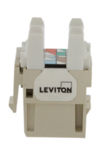 Leviton 61110-RT6 eXtreme 6+ QuickPort Connector, CAT 6, Light Almond