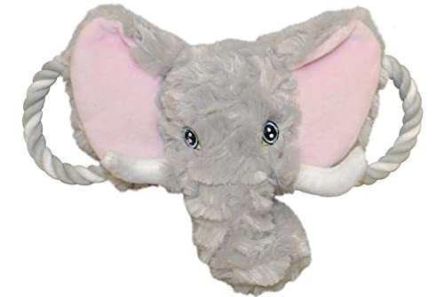 Jolly Pets Jolly Tug-a-Mal Elephant Tug/Squeak Toy, Medium
