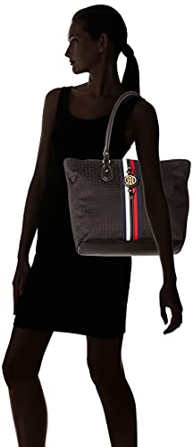 Tommy Hilfiger Women's Jaden Travel Tote Bag ,Black Tonal