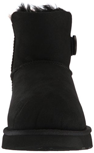 UGG Women's Mini Bailey Button Ii Boot, Black, 5