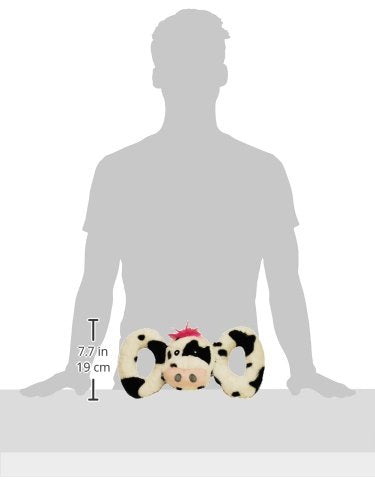 Jolly Pets Jolly Tug-a-Mal Cow Tug/Squeak Toy, Large