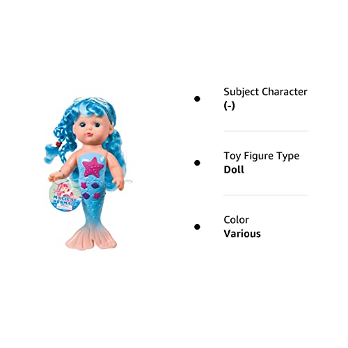 Toysmith Bathtime Mermaid Doll (Assorted Colors)