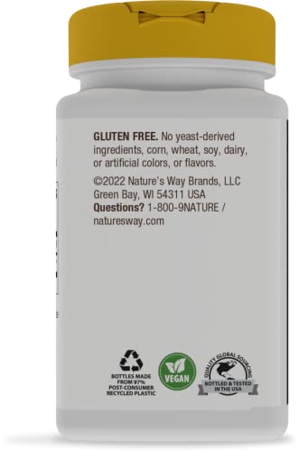 Nature's Way L-Theanine, Amino Acid, 200 mg Potency, 180 Capsules