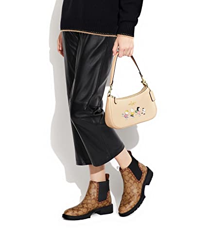 COACH Teri Shoulder Bag (IM/Ivory Multi With Snoopy And Friends Motif - Peanuts)