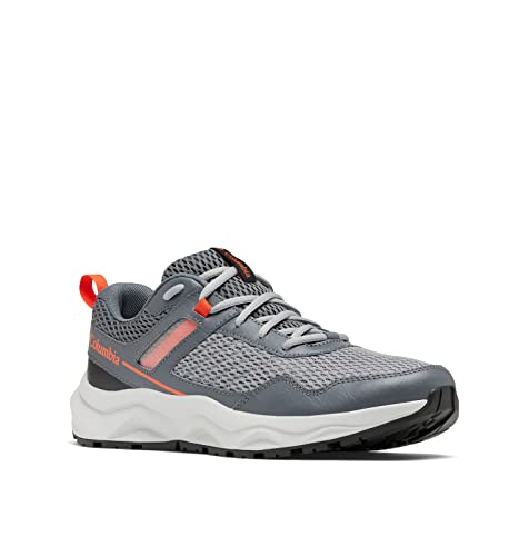 12 Columbia Men's Plateau Hiking Shoe, Monument/Red Quartz