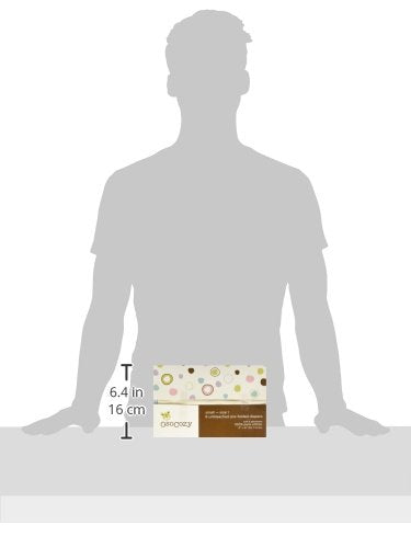 OsoCozy Prefolds Unbleached Cloth Baby Diapers, Size 1 (7-15 lbs), Soft, Absorbent and Durable 100% Natural Cotton, Our Diaper Service Quality Prefolds, Unbleached Natural Color - 6 Pack