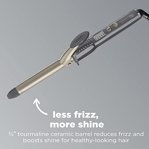 INFINITIPRO BY CONAIR Tourmaline 3/4-Inch Ceramic Curling Iron, ¾-inch barrel produces tight curls – for use on short to medium hair