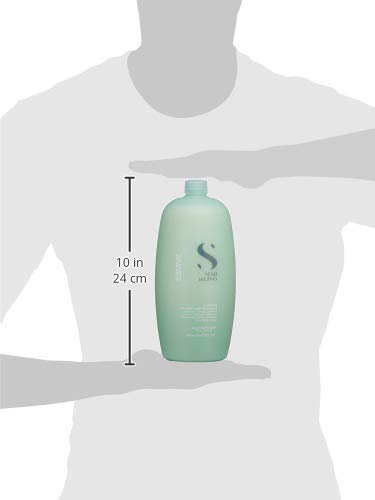 Alfaparf Milano Semi Di Lino Scalp Relief Low Shampoo for Sensitive Skin - Sulfate Free Shampoo - Soothes, Brings Comfort and Hydrates - Itch Relief - Professional Salon Quality - 33.8 Fl Oz