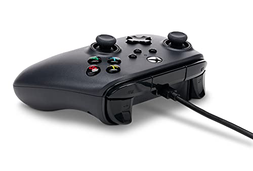 PowerA Wired Controller for Xbox Series X|S - Black, gamepad, video game controller, gaming controller, works with Xbox One and Windows 10/11