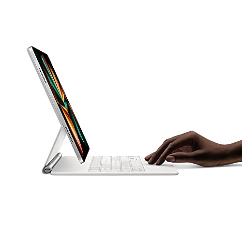 Apple Magic Keyboard: iPad Keyboard and case for iPad Pro 12.9‑inch (3rd, 4th, 5th and 6th Generation), Great Typing Experience, Built-in trackpad, US English - White