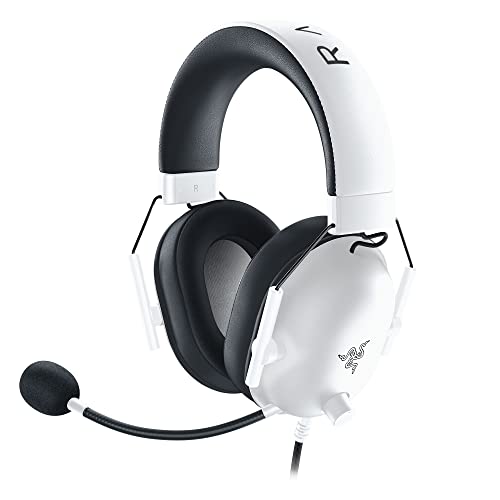 Razer BlackShark V2 X Gaming Headset: 7.1 Surround Sound - 50mm Drivers - Memory Foam Cushion - for PC, PS4, PS5, Switch, Xbox One, Xbox Series X|S, Mobile - 3.5mm Audio Jack – White