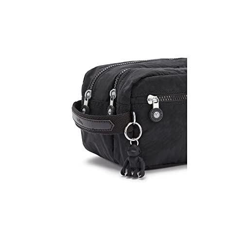 Kipling Women's Agot Toiletry Bag, Lightweight Travel Organizer, Nylon Cosmetics Kit, Black Noir, One Size