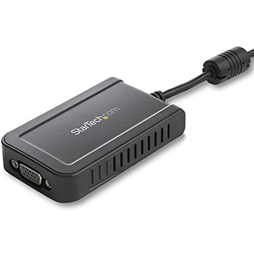 StarTech.com USB to VGA Adapter - 1920x1200 - External Video and Graphics Card - Dual Monitor Display Adapter - Supports Windows (USB2VGAE3)