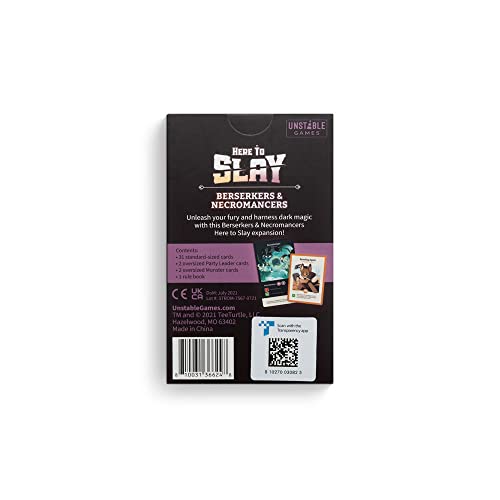 Here to Slay: Berserker and Necromancer Expansion Pack - Designed to be Added to Your Here to Slay Base Game